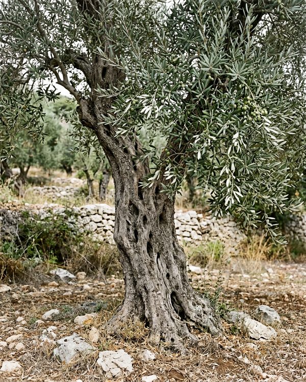 Olive trees in a grove